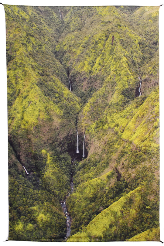 Hawaiian Multi Falls Heady Art Print Mini Tapestry 30x45 - Artwork by G. Scott B. 