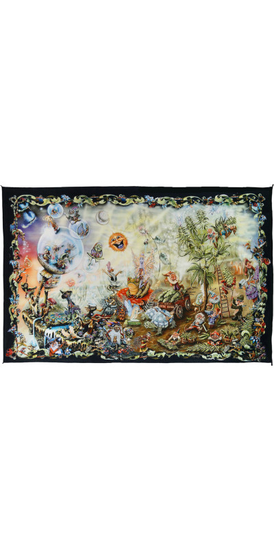 Gnome Dream Heady Art Print Mini Tapestry 30x45 - Artwork by Mike DuBois