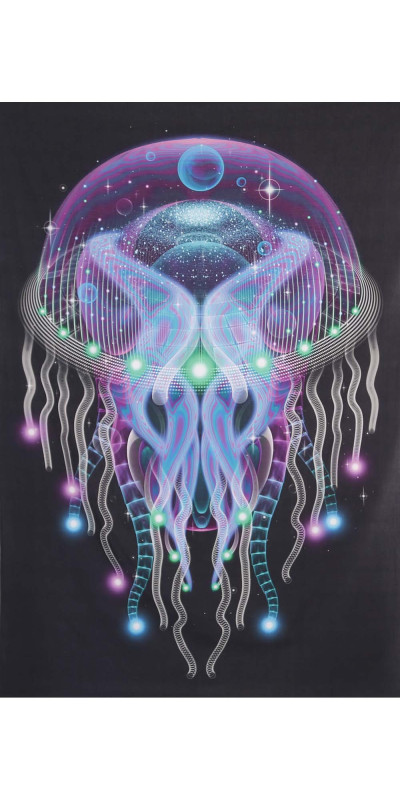Psychezoa Luminosum Heady Art Print Tapestry 53X85 - Artwork by Samuel Farrand