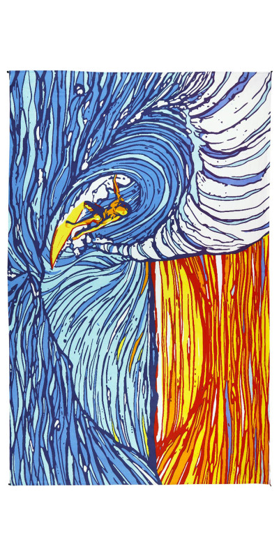 Sunset Surfer Tapestry - Art by Shannon Hurst *Sale*