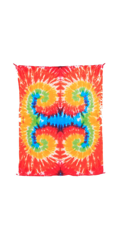 Rainbow Multi Spiral Tie-Dye Mini Tapestry 30x45