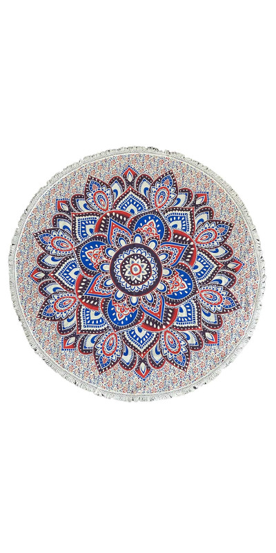 Wholesale Lot of 12 Assorted Round Tablecloth Tapestries 80"