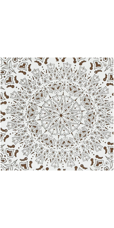 Zest For Life Tropical Mandala Tapestry 52x80" Brown