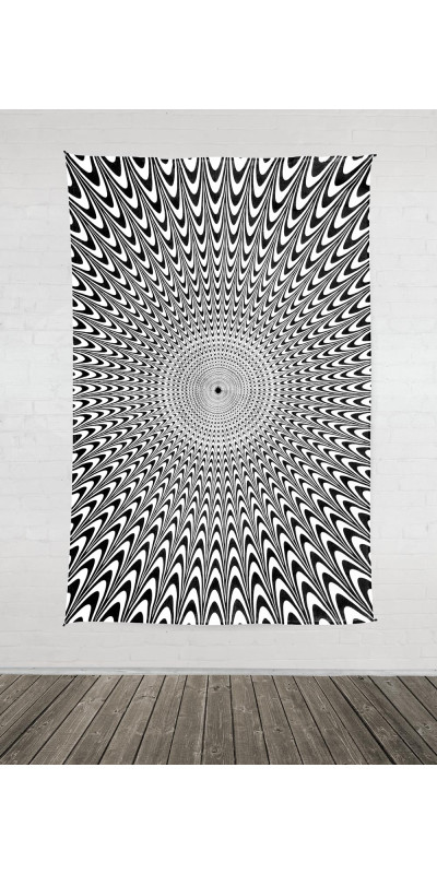 Zest For Life Electric Vibrations Tapestry 52x80" Black