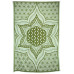 Zest For Life Flower Of Life Tapestry 52x80" Green 