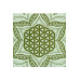 Zest For Life Flower Of Life Tapestry 52x80" Green 