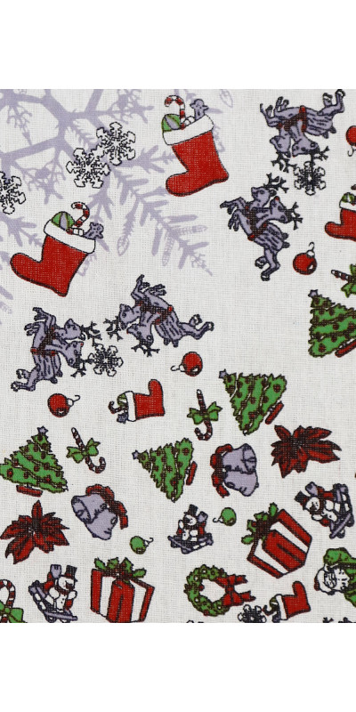 Zest For Life Christmas Mandala Tapestry 52x80" - Artwork by Dina June Toomey *CLEARANCE*