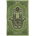 Zest For Life Hamsa Hand Tapestry 52x80" Green 