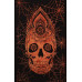 Zest For Life Skull Webs Mini Tapestry 30x45" Orange Tie-Dye 