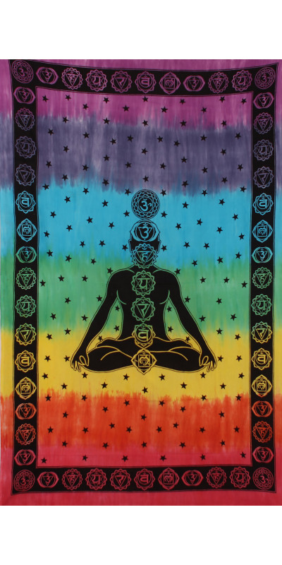 Zest For Life Chakras Mini Tapestry 30x45"