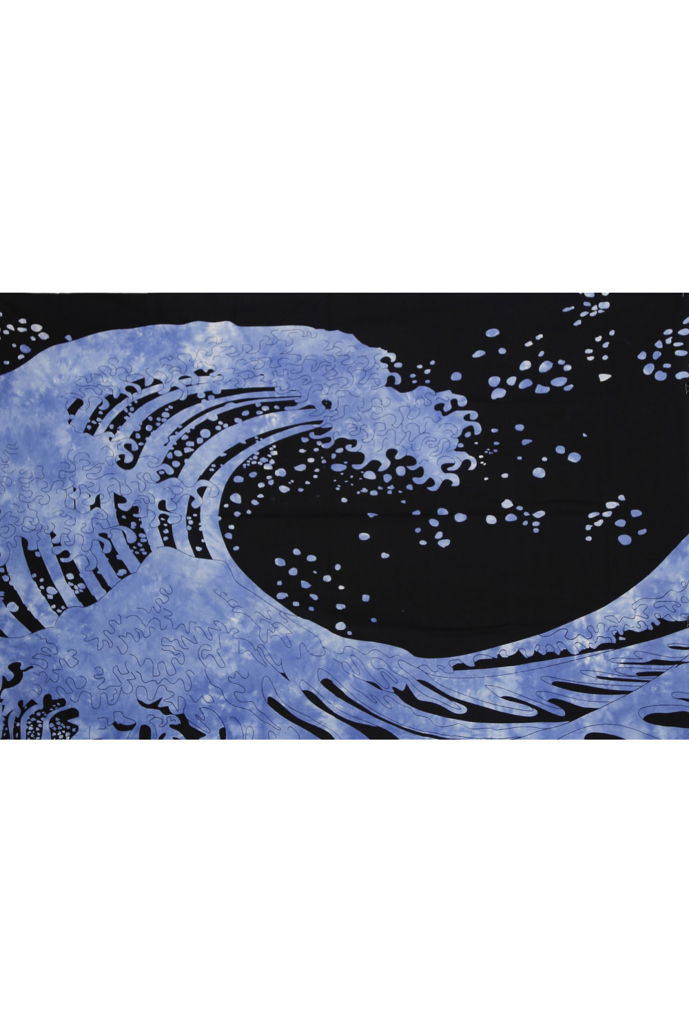 Zest For Life Ocean Wave Tapestry Blue Tie Dye 52x80"