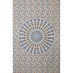 Zest For Life Circle Plume Tapestry Red/Blue 52x80" 