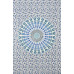 Zest For Life Circle Plume Tapestry Blue/White 52x80" 