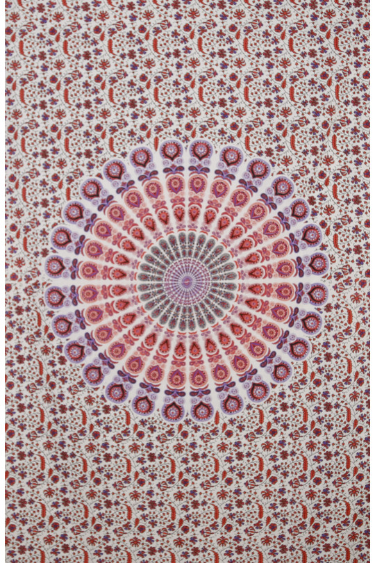 Zest For Life Circle Plume Tapestry Pink/Purple/Red 52x80" 