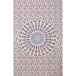 Zest For Life Circle Plume Tapestry Blue/Purple 52x80" 
