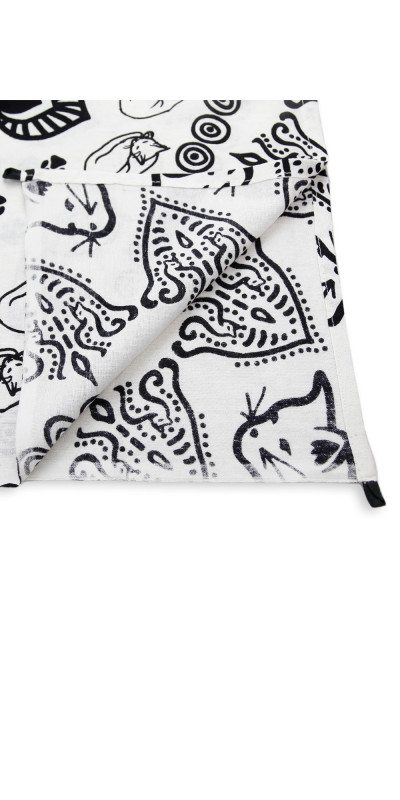 Zest For Life Cat Mandala Tapestry 52x80" - Artwork by Dina June Toomey