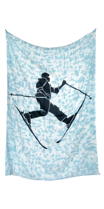 Zest For Life Freestyle Skier Tie Dye Tapestry 52x80"
