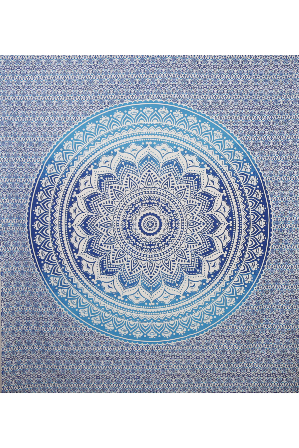Zest For Life Blue Mandala Tapestry 84x95" 