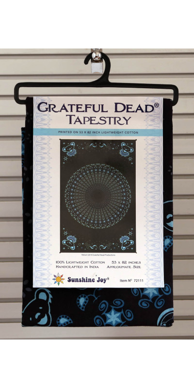 Grateful Dead Dancing Peacock Bear Tapestry 52x80 - Art by Taylar McRee