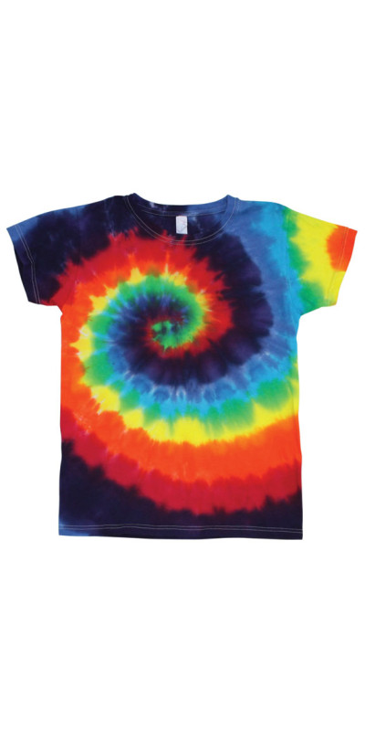 Tie Dyed T-Shirt Rainbow Spiral