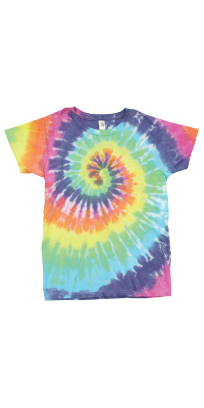 Tie Dyed T-Shirt Pastel Spiral
