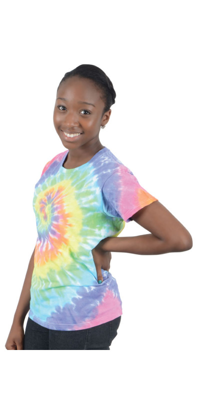 Tie Dyed T-Shirt Pastel Spiral
