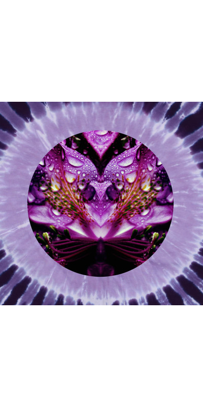 Purple Petals Mandala Tie Dyed T-Shirt