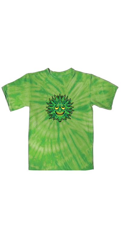 Leaf Face Tie Dyed T-Shirt