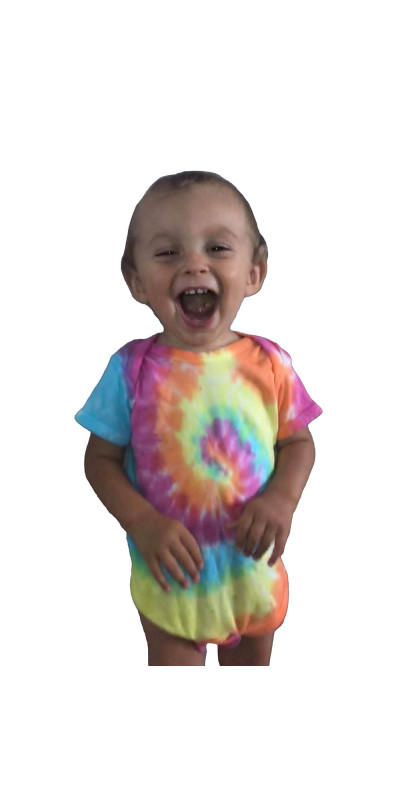 Pastel Spiral Tie Dye Baby Romper