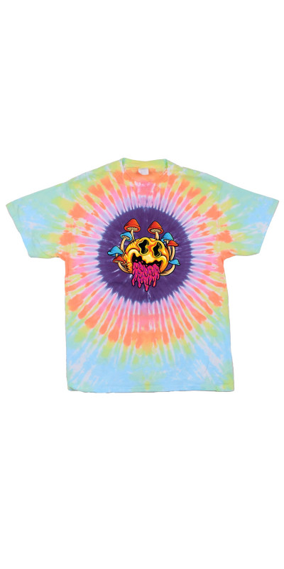 Smiley Trip Tie Dyed T-Shirt