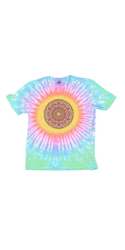 Tulips Mandala Tie Dyed T-Shirt