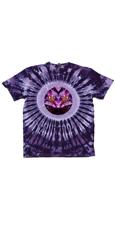 Purple Petals Mandala Tie Dyed T-Shirt