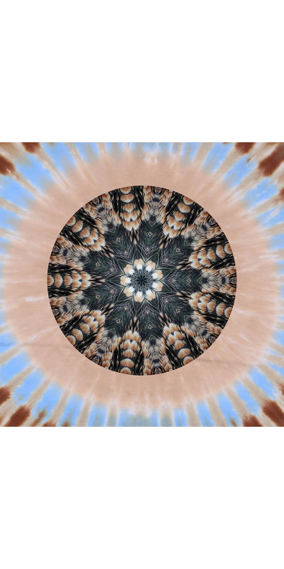 Feathers Mandala Tie Dyed T-Shirt