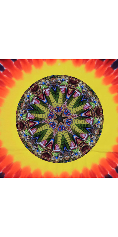 Chinese Dragon Mandala Tie Dyed T-Shirt