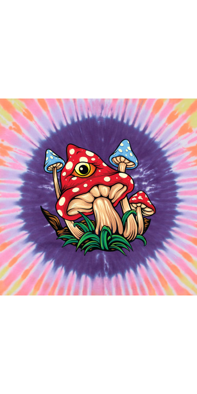 Mushroom Eye Tie Dyed T-Shirt