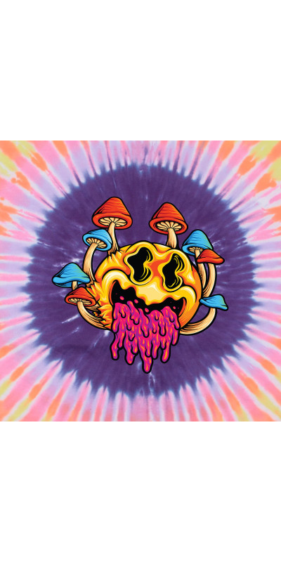 Smiley Trip Tie Dyed T-Shirt