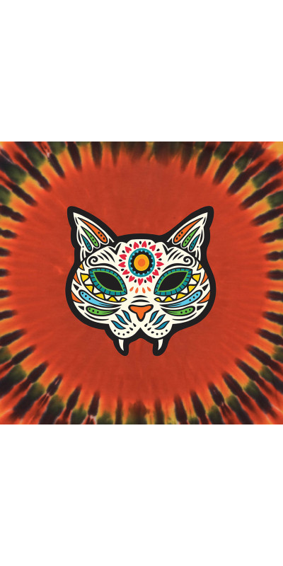 Cat Heart Sun Tie Dyed T-Shirt