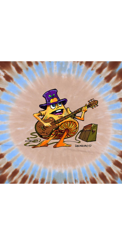Shroom Rocker Tie Dyed T-Shirt
