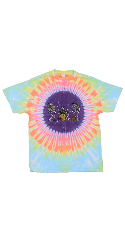 Skeleton Band Tie Dyed T-Shirt