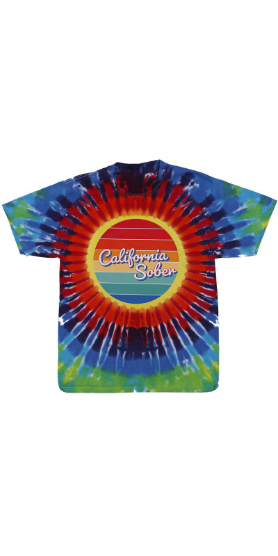California Sober Sun Tie Dyed T-Shirt