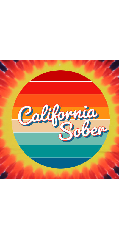 California Sober Sun Tie Dyed T-Shirt