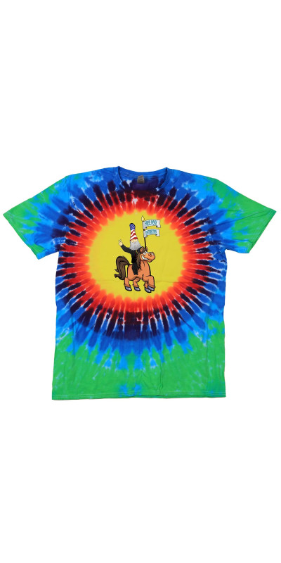 Vermin Supreme 2024 Free Ponies Tie Dyed T-Shirt