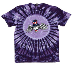 Winged Skull Tie Dyed T-Shirt