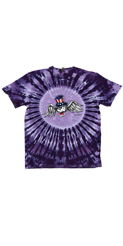 Flying Skull Tie Dyed T-Shirt