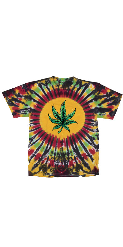 Big Leaf Tie Dyed T-Shirt
