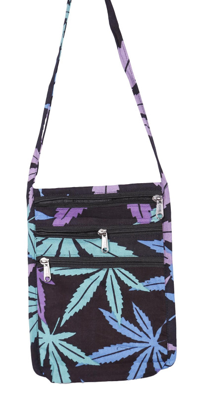 Night Leaf Passport Pouch Purse Bag