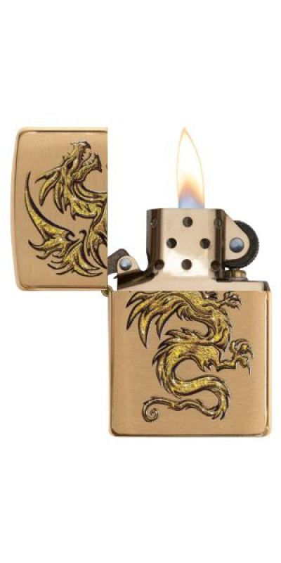 Brass Dragon Zippo Lighter