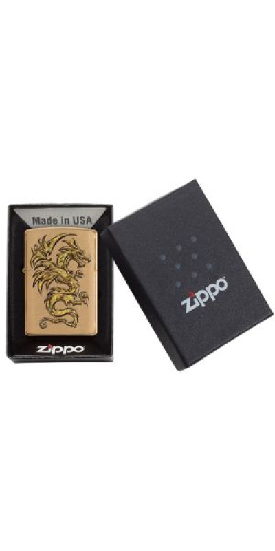 Brass Dragon Zippo Lighter