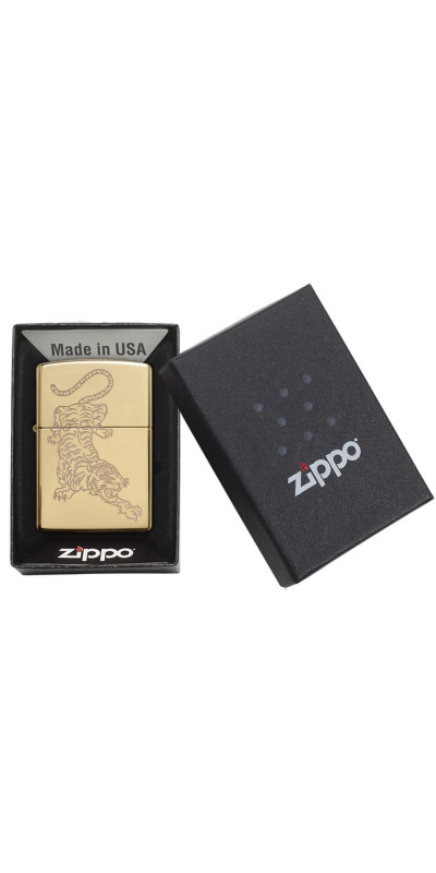 Tiger Design Zippo Lighter