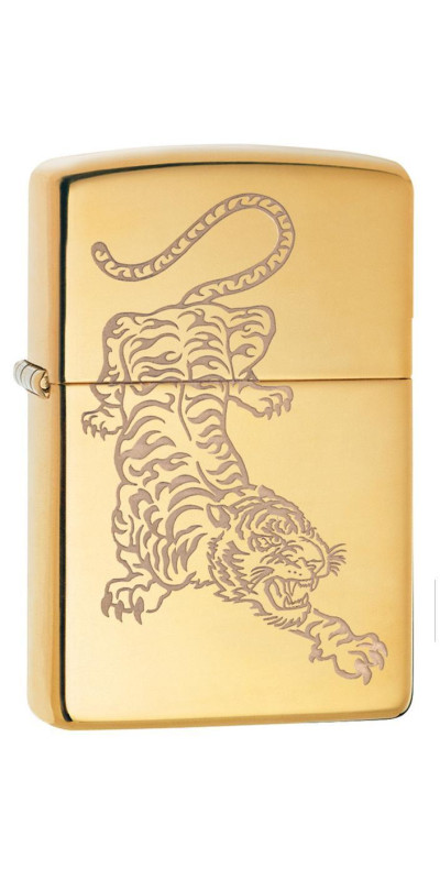 Tiger Design Zippo Lighter